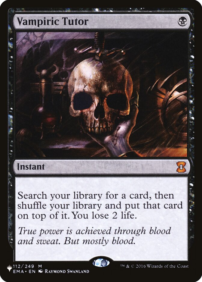 Tutor Vampírico / Vampiric Tutor - Magic: The Gathering - MoxLand