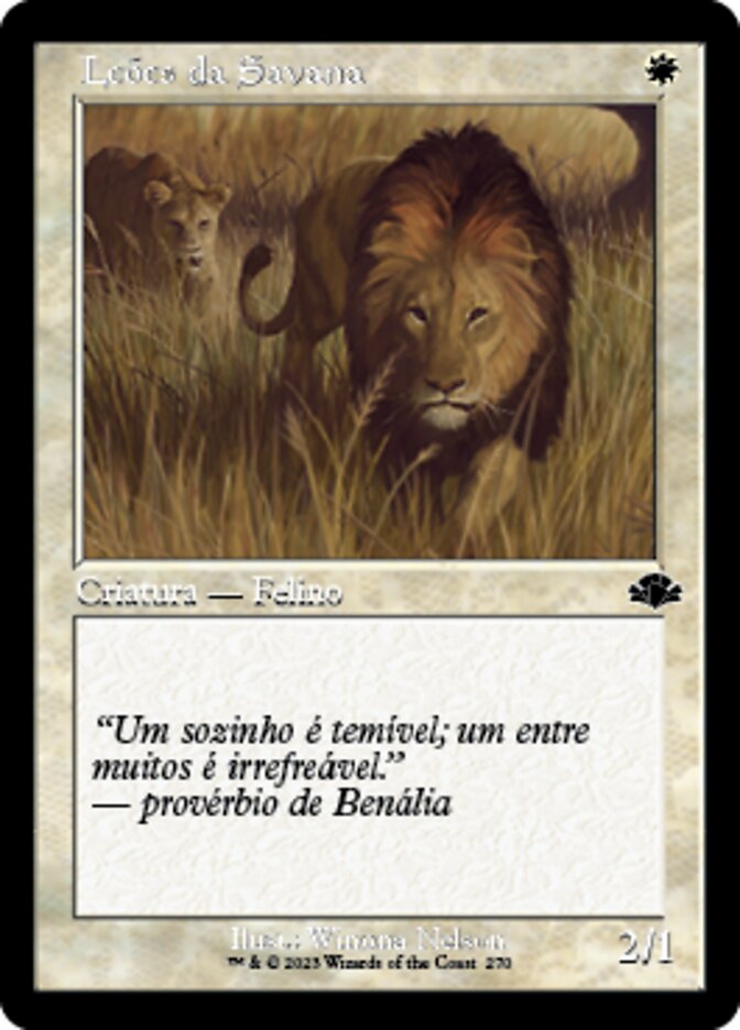 Leões da Savana / Savannah Lions - Magic: The Gathering - MoxLand