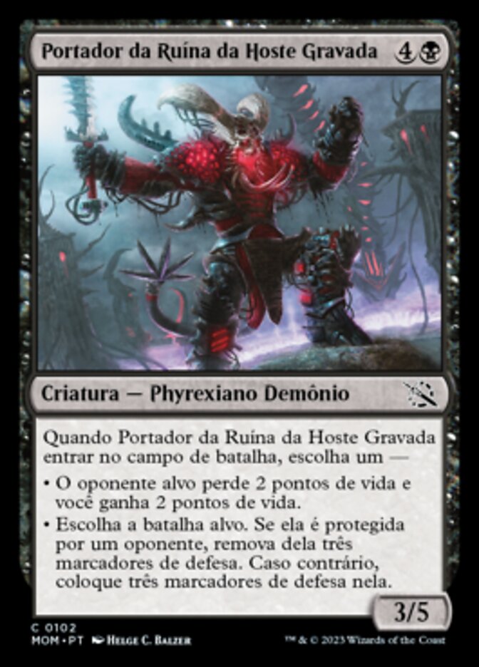 Portador da Ruína da Hoste Gravada / Etched Host Doombringer - Magic: The Gathering - MoxLand