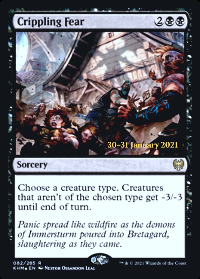 Medo Debilitante / Crippling Fear - Magic: The Gathering - MoxLand