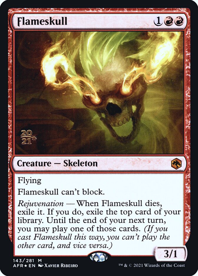 Crânio Flamejante / Flameskull - Magic: The Gathering - MoxLand