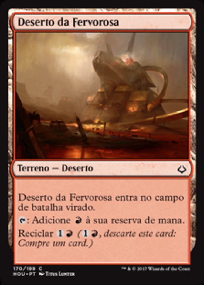 Deserto da Fervorosa / Desert of the Fervent - Magic: The Gathering - MoxLand