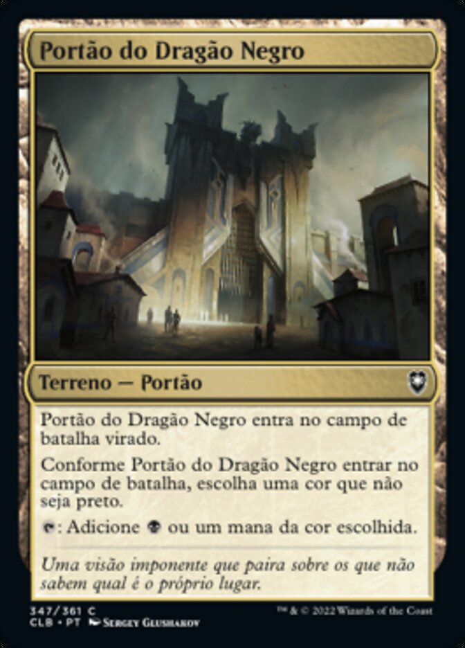 Portão do Dragão Negro / Black Dragon Gate - Magic: The Gathering - MoxLand