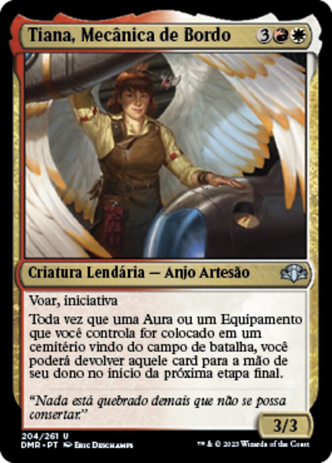 Tiana, Mecânica de Bordo / Tiana, Ship's Caretaker - Magic: The Gathering - MoxLand