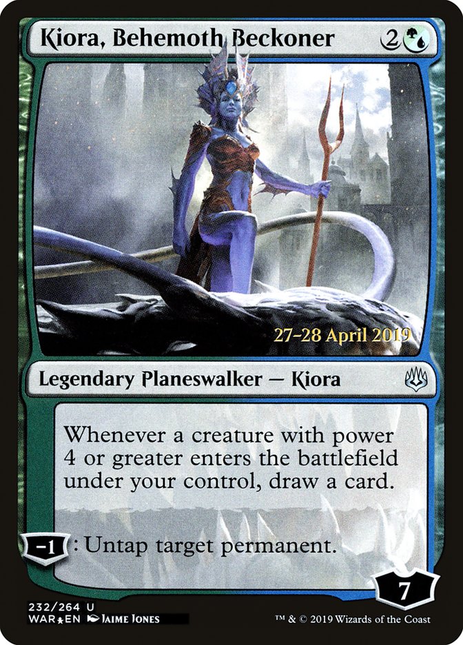 Kiora, Invocadora de Behemoths / Kiora, Behemoth Beckoner - Magic: The Gathering - MoxLand