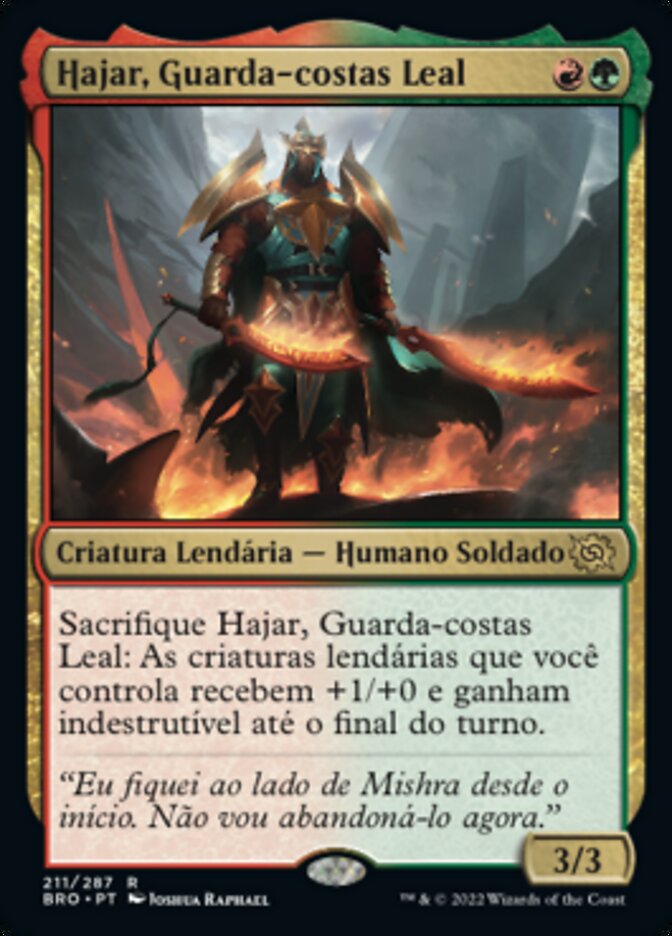 Hajar, Guarda-costas Leal / Hajar, Loyal Bodyguard - Magic: The Gathering - MoxLand