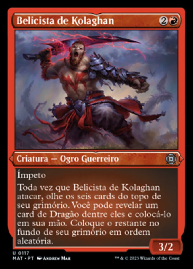 Belicista de Kolaghan / Kolaghan Warmonger - Magic: The Gathering - MoxLand