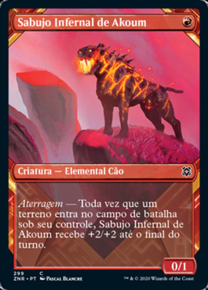 Sabujo Infernal de Akoum / Akoum Hellhound - Magic: The Gathering - MoxLand