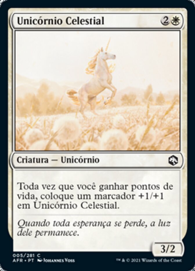 Unicórnio Celestial / Celestial Unicorn - Magic: The Gathering - MoxLand