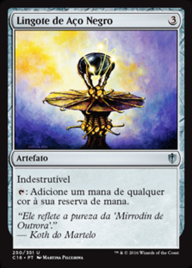 Lingote de Aço Negro / Darksteel Ingot - Magic: The Gathering - MoxLand