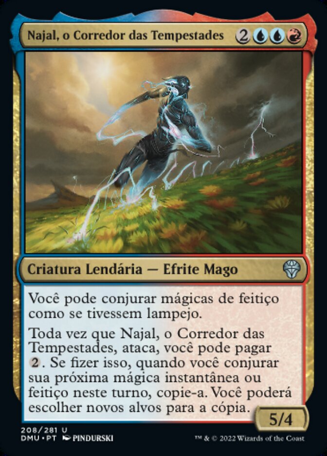 Najal, o Corredor das Tempestades / Najal, the Storm Runner - Magic: The Gathering - MoxLand