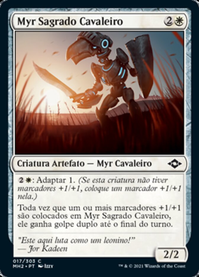 Myr Sagrado Cavaleiro / Knighted Myr - Magic: The Gathering - MoxLand