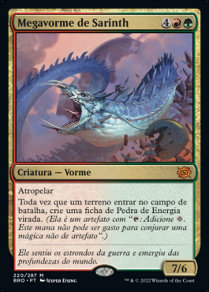 Megavorme de Sarinth / Sarinth Greatwurm - Magic: The Gathering - MoxLand