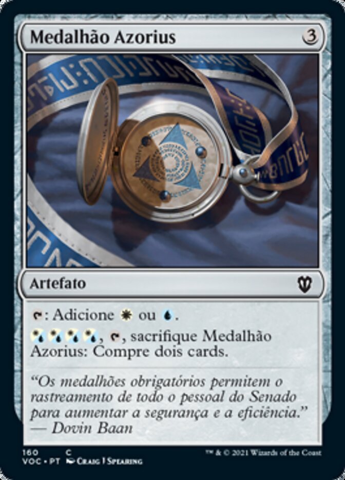 Medalhão Azorius / Azorius Locket - Magic: The Gathering - MoxLand