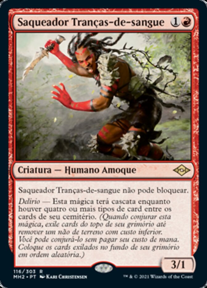 Saqueador Tranças-de-sangue / Bloodbraid Marauder - Magic: The Gathering - MoxLand