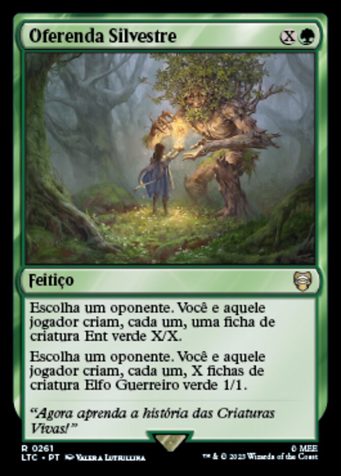 Oferenda Silvestre / Sylvan Offering - Magic: The Gathering - MoxLand