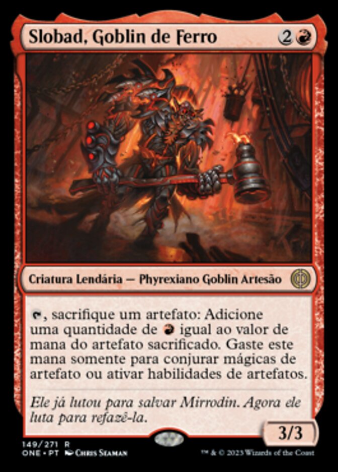 Slobad, Goblin de Ferro / Slobad, Iron Goblin - Magic: The Gathering - MoxLand