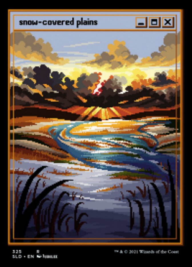 Planície Nevada / Snow-Covered Plains - Magic: The Gathering - MoxLand