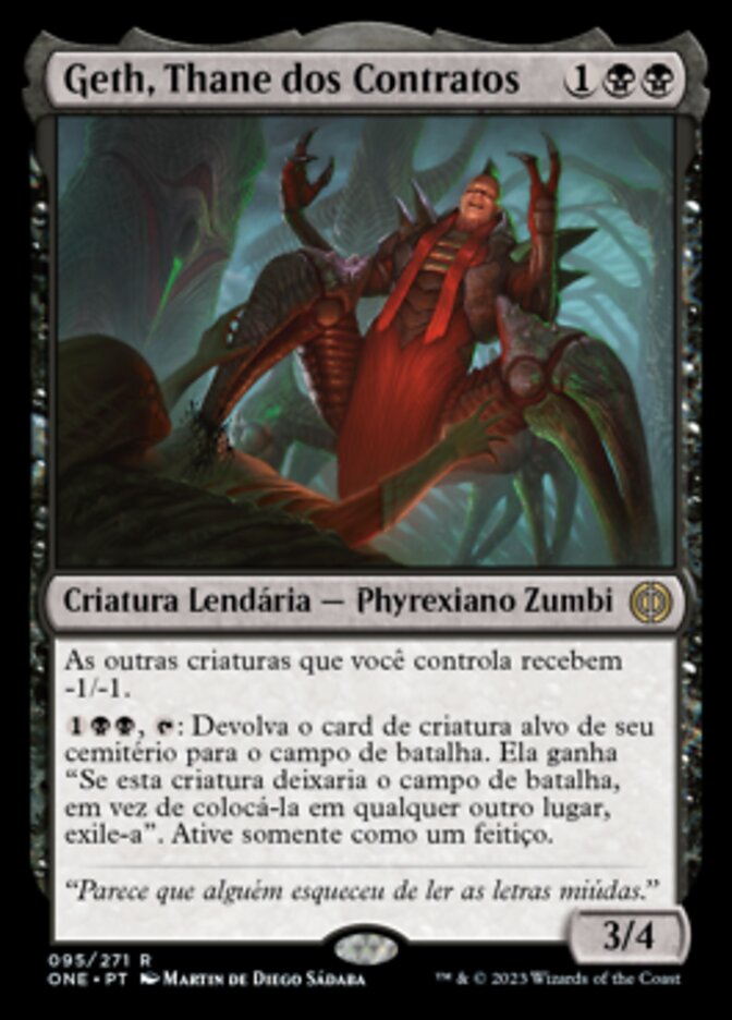 Geth, Thane dos Contratos / Geth, Thane of Contracts - Magic: The Gathering - MoxLand