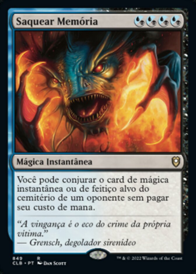 Saquear Memória / Memory Plunder - Magic: The Gathering - MoxLand