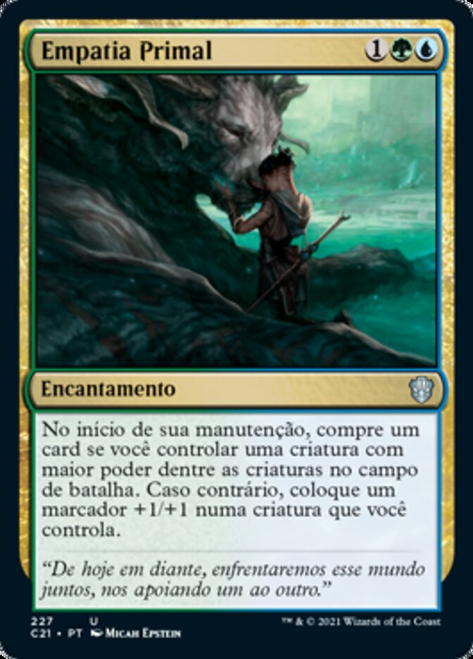 Empatia Primal / Primal Empathy - Magic: The Gathering - MoxLand