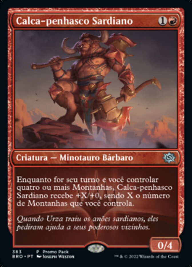 Calca-penhasco Sardiano / Sardian Cliffstomper - Magic: The Gathering - MoxLand