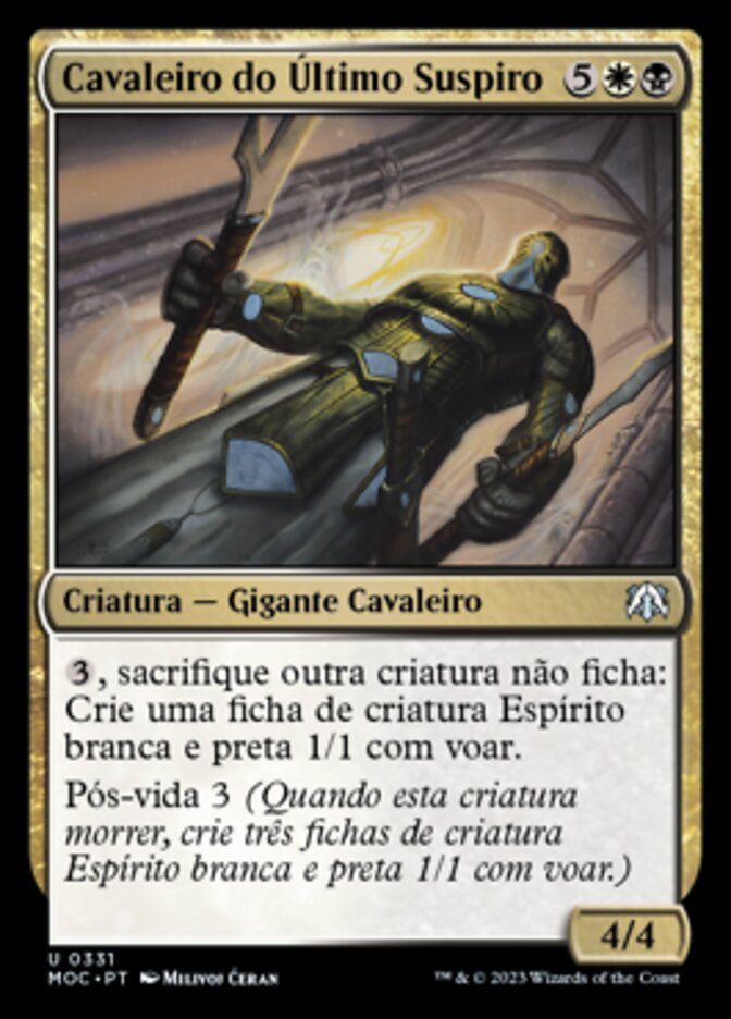 Cavaleiro do Último Suspiro / Knight of the Last Breath - Magic: The Gathering - MoxLand