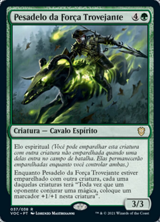 Pesadelo da Força Trovejante / Thundering Mightmare - Magic: The Gathering - MoxLand