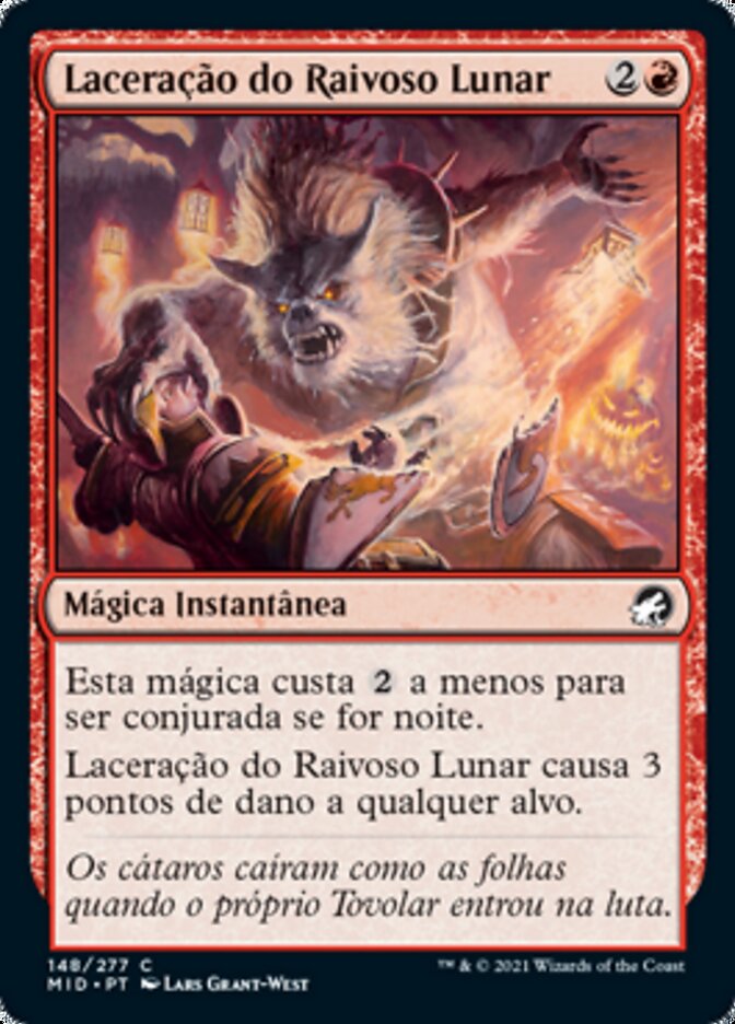 Laceração do Raivoso Lunar / Moonrager's Slash - Magic: The Gathering - MoxLand