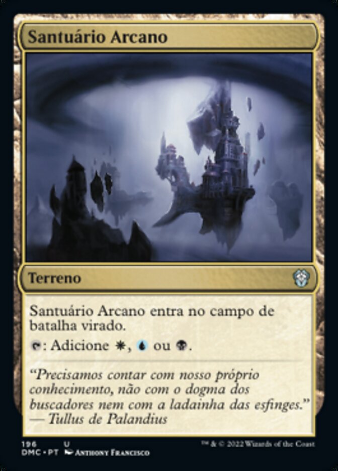 Santuário Arcano / Arcane Sanctum - Magic: The Gathering - MoxLand