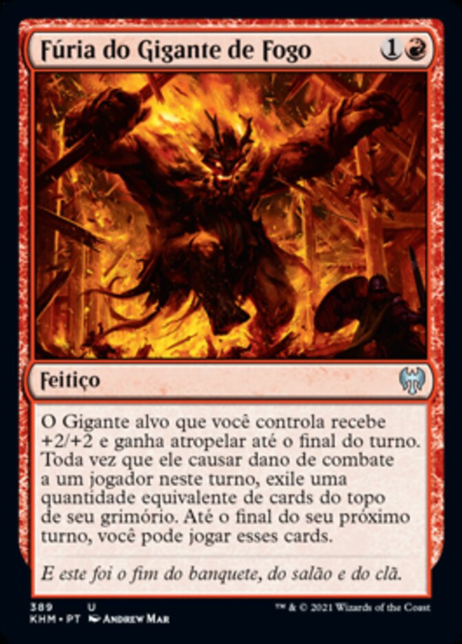 Fúria do Gigante de Fogo / Fire Giant's Fury - Magic: The Gathering - MoxLand
