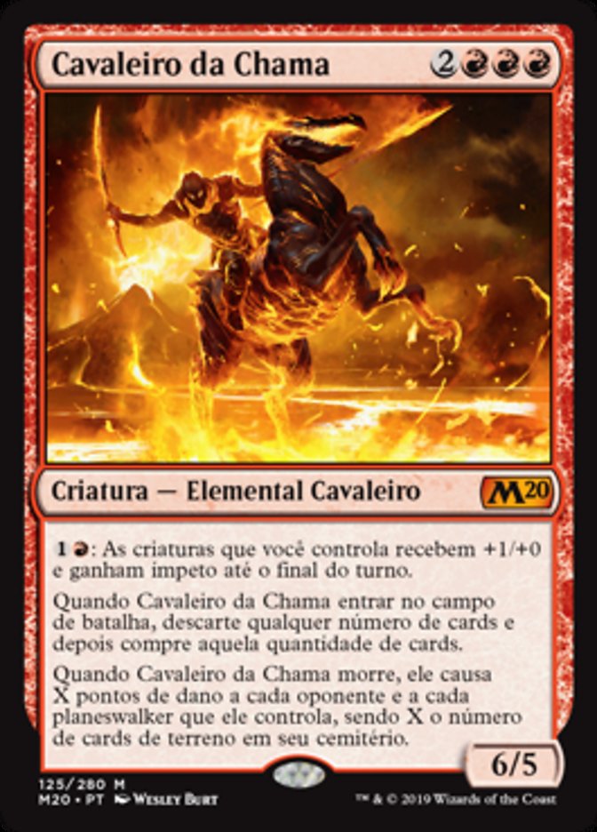 Cavaleiro da Chama / Cavalier of Flame - Magic: The Gathering - MoxLand