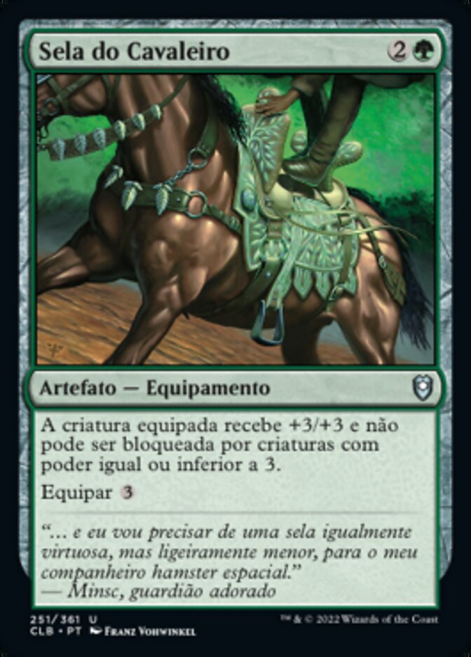 Sela do Cavaleiro / Saddle of the Cavalier - Magic: The Gathering - MoxLand