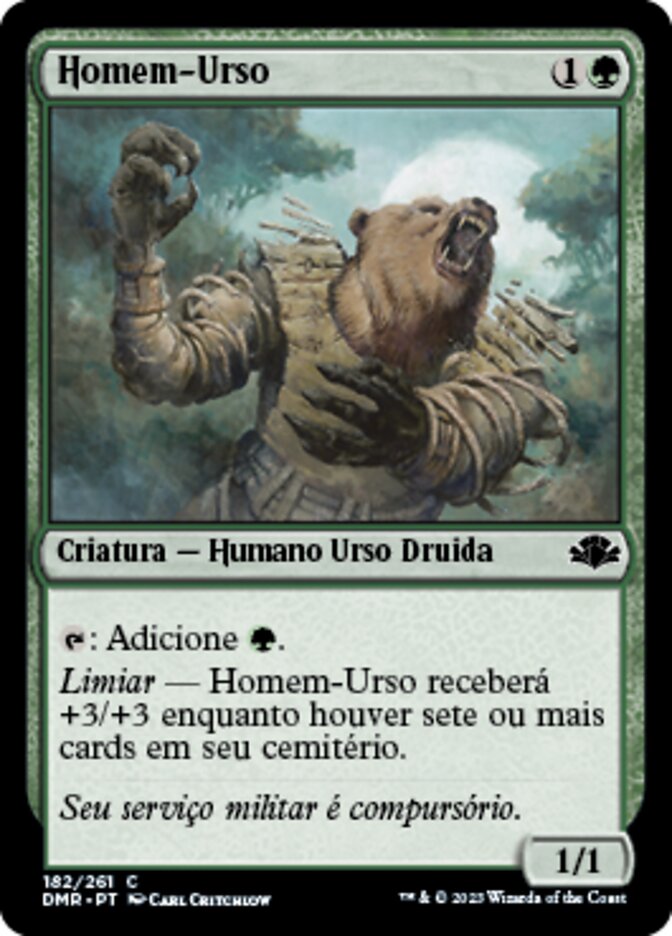 Homem-Urso / Werebear - Magic: The Gathering - MoxLand