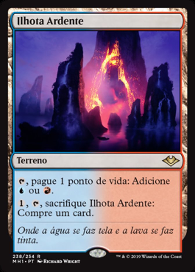 Ilhota Ardente / Fiery Islet - Magic: The Gathering - MoxLand