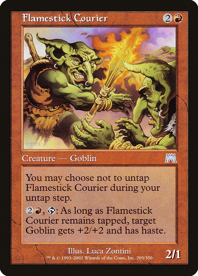 Mensageiro do Archote / Flamestick Courier - Magic: The Gathering - MoxLand