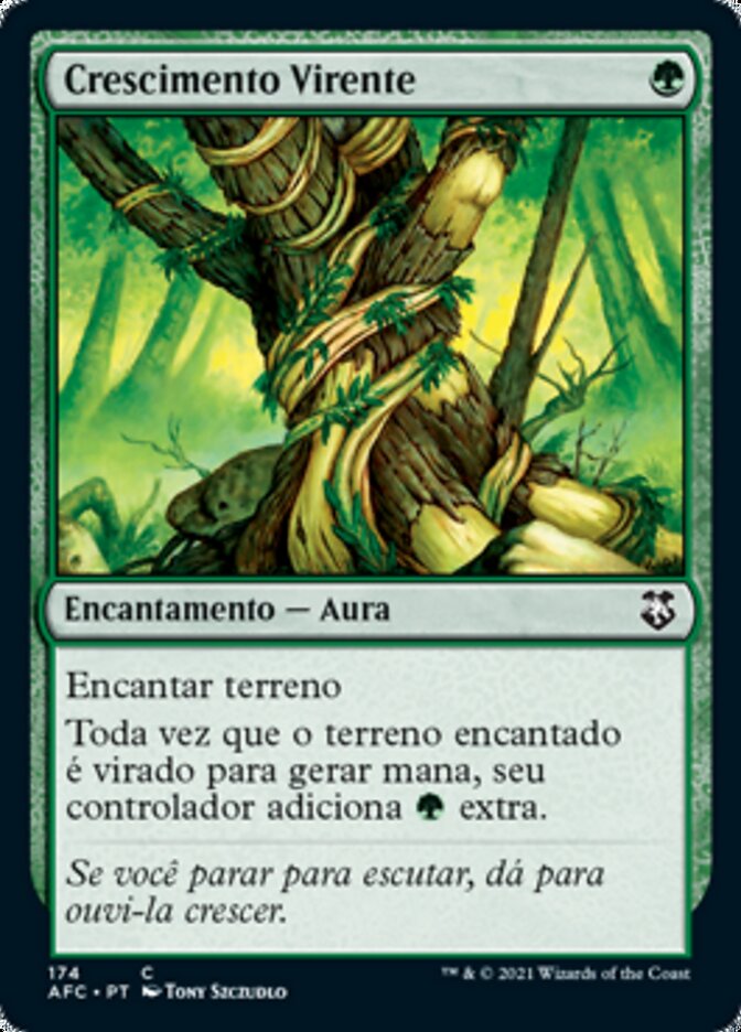 Crescimento Virente / Wild Growth - Magic: The Gathering - MoxLand