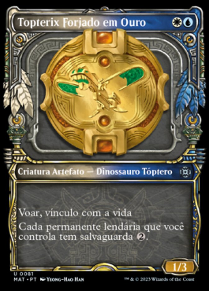 Topterix Forjado em Ouro / Gold-Forged Thopteryx - Magic: The Gathering - MoxLand