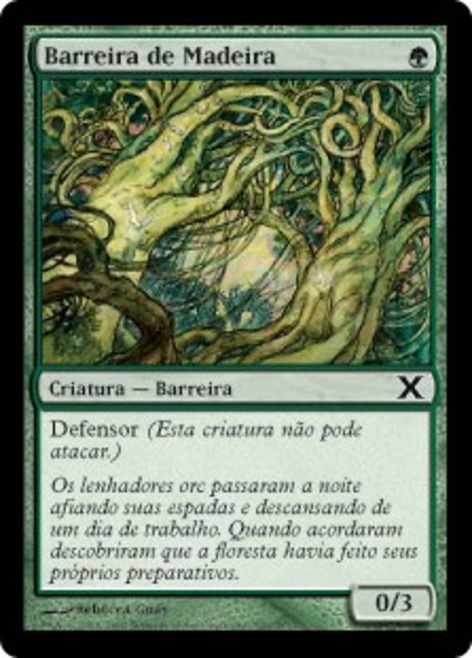 Barreira de Madeira / Wall of Wood - Magic: The Gathering - MoxLand