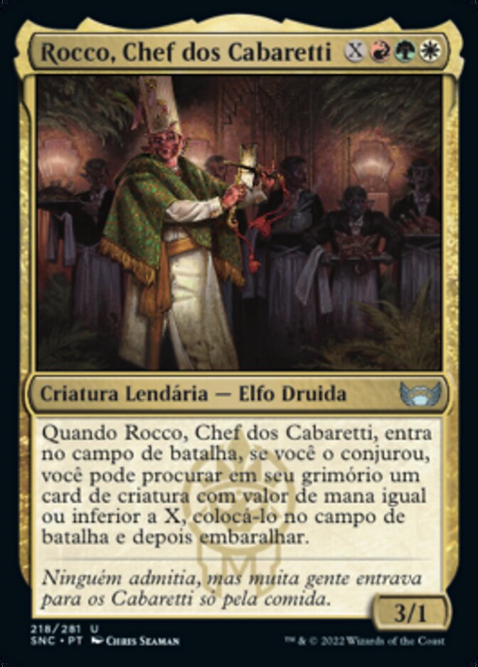 Rocco, Chef dos Cabaretti / Rocco, Cabaretti Caterer - Magic: The Gathering - MoxLand