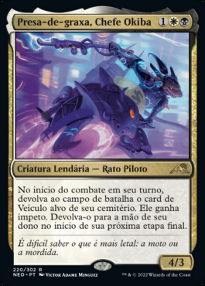 Presa-de-graxa, Chefe Okiba / Greasefang, Okiba Boss - Magic: The Gathering - MoxLand