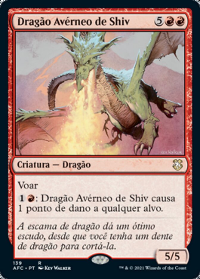 Dragão Avérneo de Shiv / Shivan Hellkite - Magic: The Gathering - MoxLand