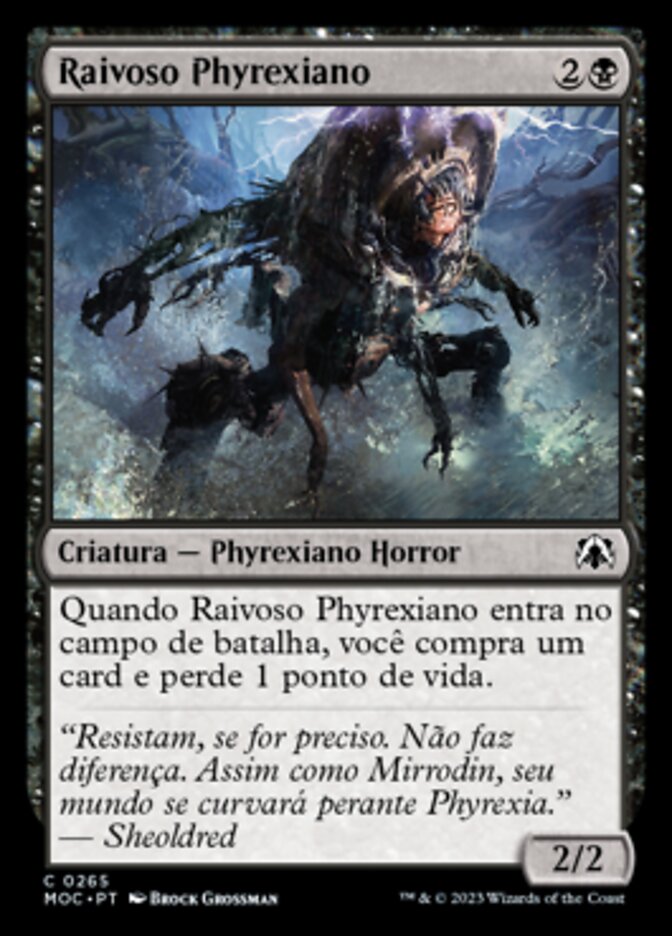 Raivoso Phyrexiano / Phyrexian Rager - Magic: The Gathering - MoxLand