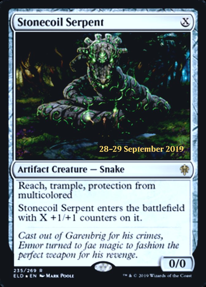 Serpente Litoespiral / Stonecoil Serpent - Magic: The Gathering - MoxLand