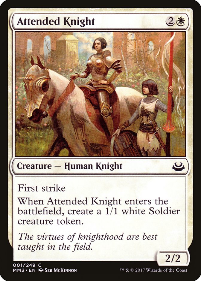 Cavaleiro Acompanhado / Attended Knight - Magic: The Gathering - MoxLand