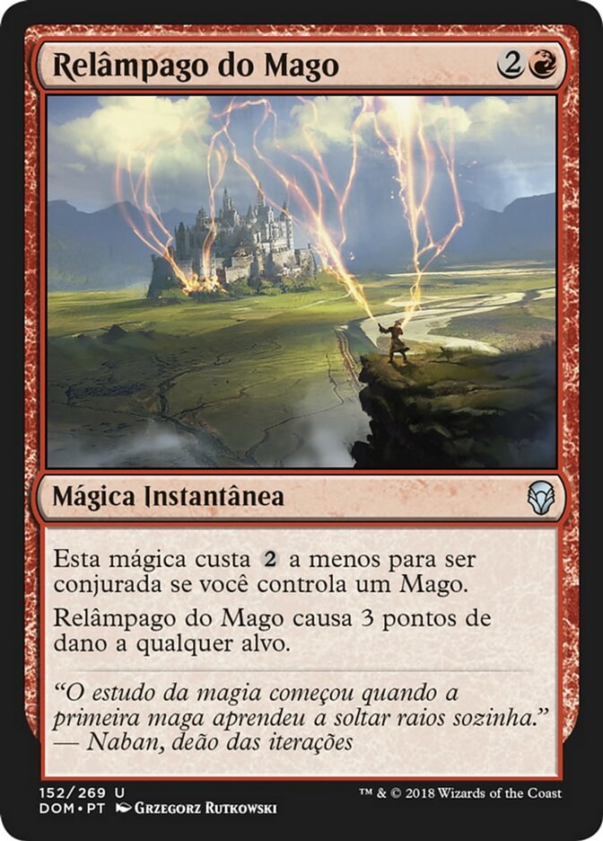 Relâmpago do Mago / Wizard's Lightning - Magic: The Gathering - MoxLand