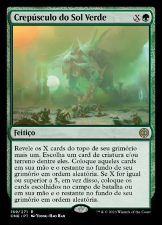 Crepúsculo do Sol Verde / Green Sun's Twilight - Magic: The Gathering - MoxLand