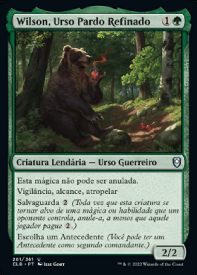 Wilson, Urso Pardo Refinado / Wilson, Refined Grizzly - Magic: The Gathering - MoxLand