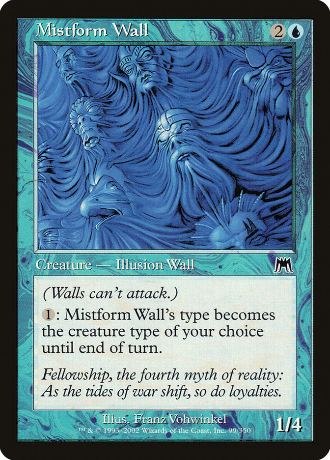 Barreira Nebuliforme / Mistform Wall - Magic: The Gathering - MoxLand