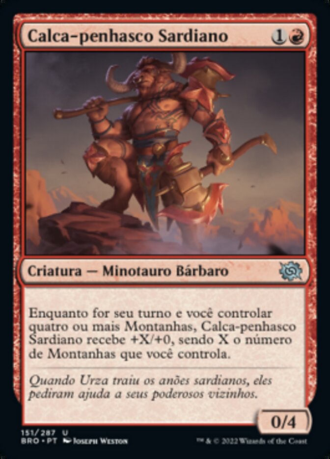 Calca-penhasco Sardiano / Sardian Cliffstomper - Magic: The Gathering - MoxLand